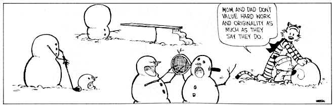 Calvin and Hobbes - Snowmen
