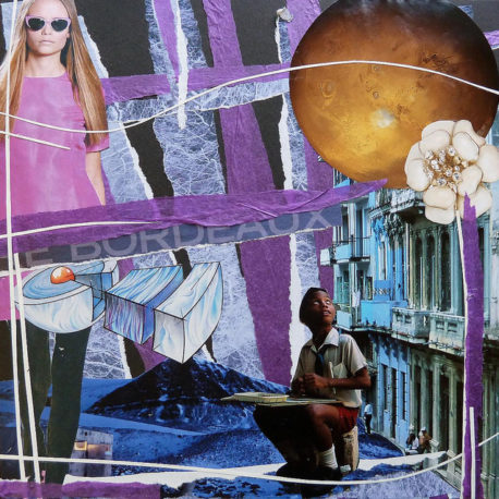 Bordeaux (2011) – Mixed media collage on card