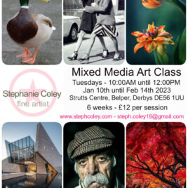Mixed Media Art Class – Belper, Derbyshire