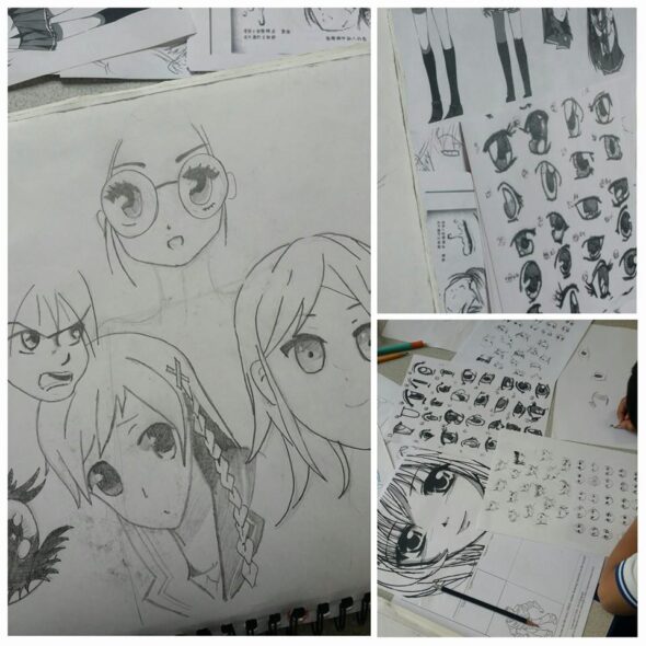 Manga drawing