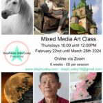Mixed Media Art Class - Via Zoom - Feb & Mar 2024