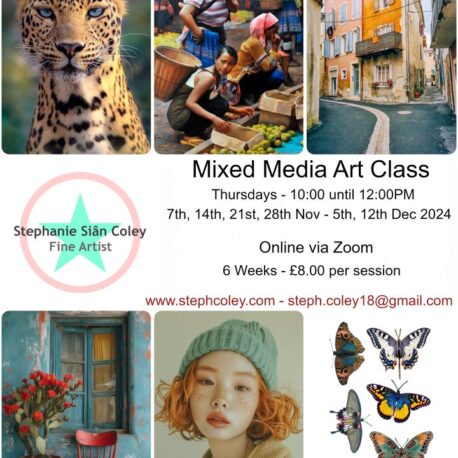 Mixed Media Zoom Class – Nov-Dec-2024