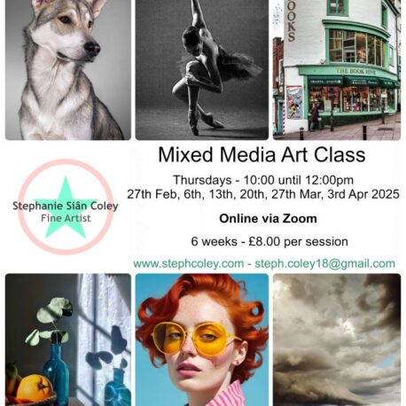 Mixed Media Zoom Class – Mar-Apr