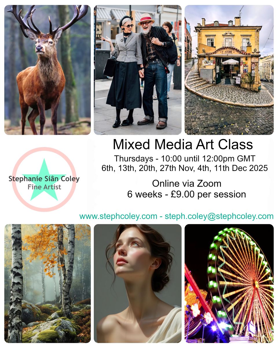 Mixed Media Zoom Class – Nov-Dec