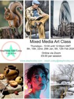 Mixed Media Art Class - Via Zoom - Jan - Feb 2026