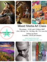 Mixed Media Art Class - Via Zoom - Apr - May - June 2026