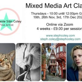 Mixed Media Art Class – Via Zoom – Nov – Dec 2026