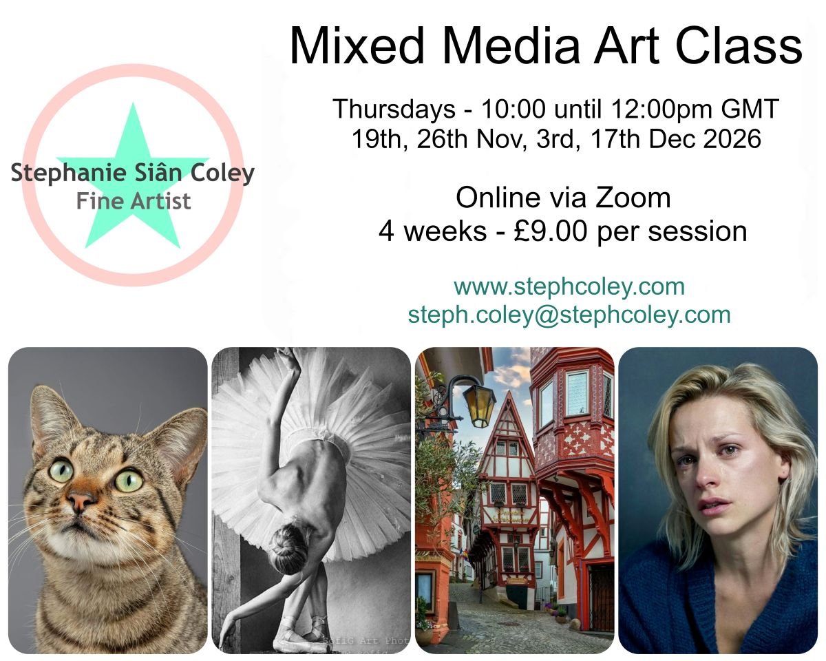 Zoom Mixed Media Class – Nov-Dec